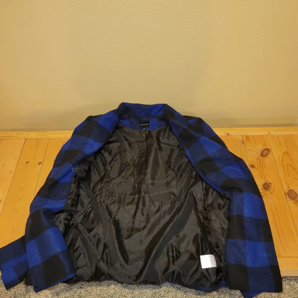 Rampage plaid pea coat - Picture 4 of 7